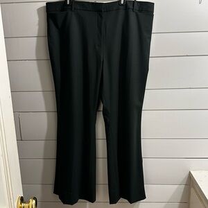 M M Lafleur Zuri Italian Wool Trouser Pants Women Sz 18 Gray High Waist Lined